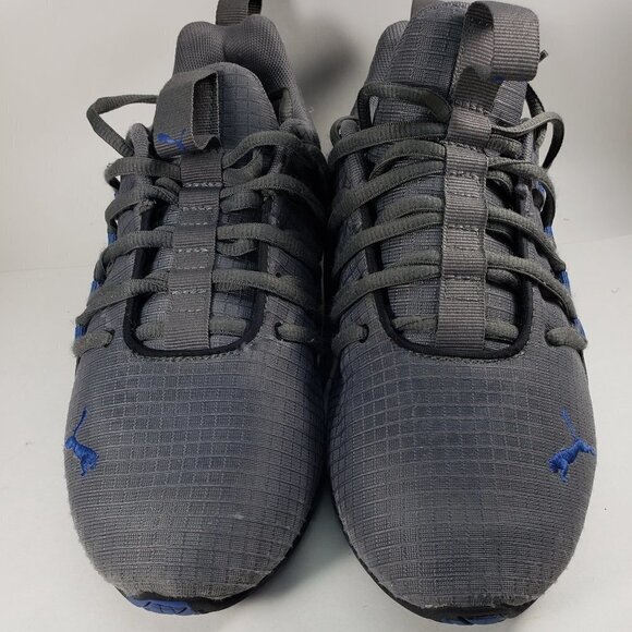 Puma Axelion Sneakers RIP 193279-02, Grey, Blue, Black, 5.5C - Back to School - Picture 1 of 11